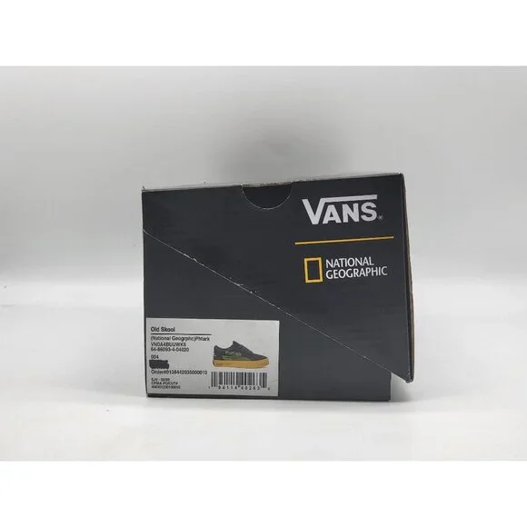 Vans National Geographic Animals Wom Size 5.5 Old Skool‎ Skateboarding Shoes